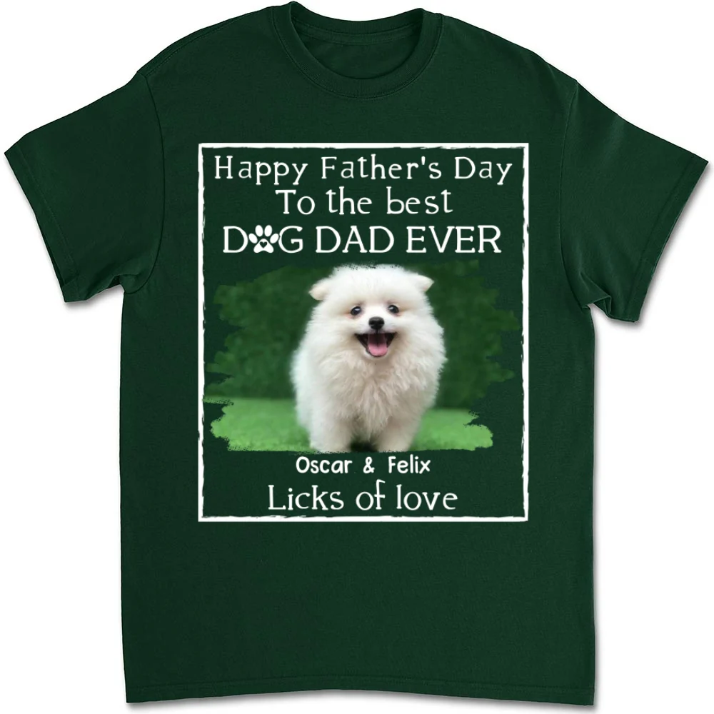Licks Of Love Photo - Personalized Custom Unisex T-shirt - Image 7