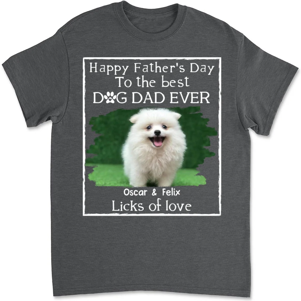 Licks Of Love Photo - Personalized Custom Unisex T-shirt - Image 9