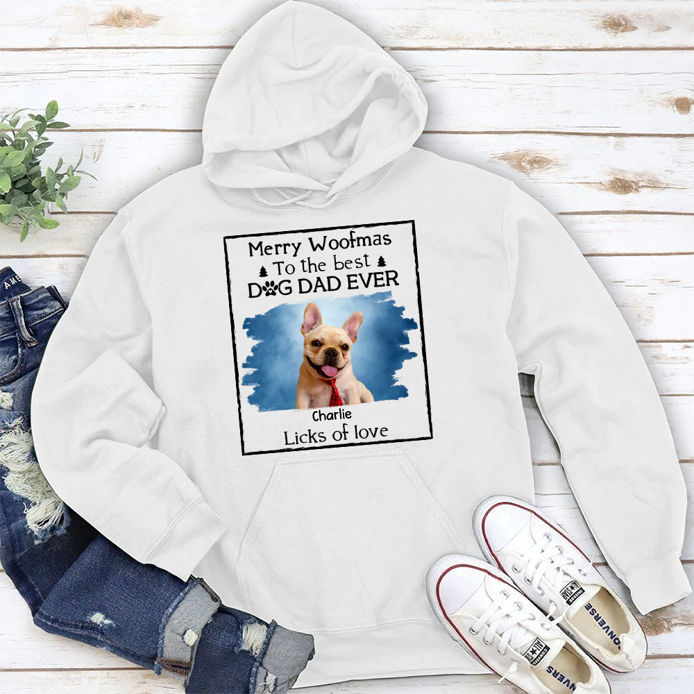 Licks Of Love Snow Bright Version Photo - Personalized Custom Hoodie - Image 2