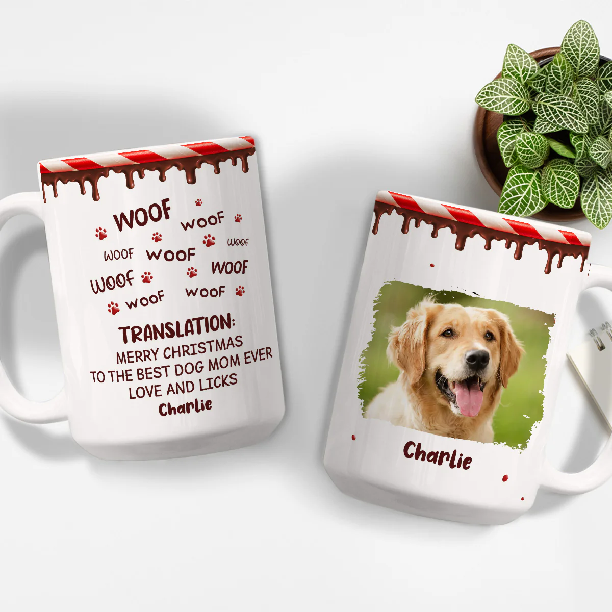 Licks To You Photo - Personalized Custom Coffee Mug - Image 3
