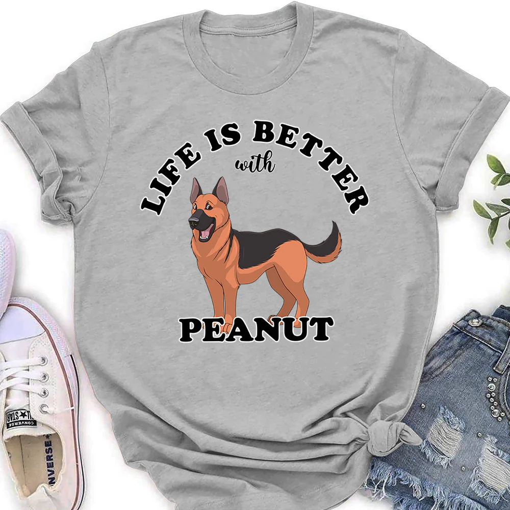 Life Better Cartoon - Personalized Custom Women's T-shirt