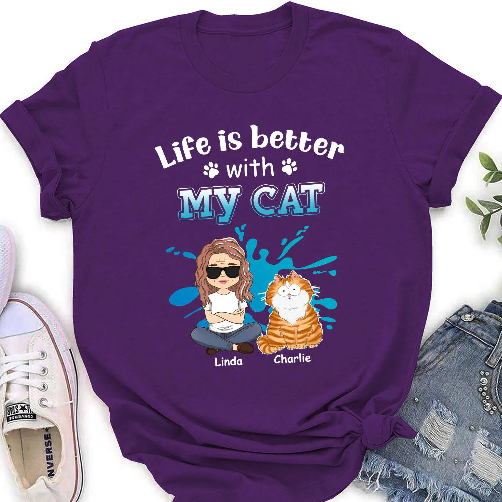 Life Is Better Funny - Personalized Custom Women's T-shirt - Image 4