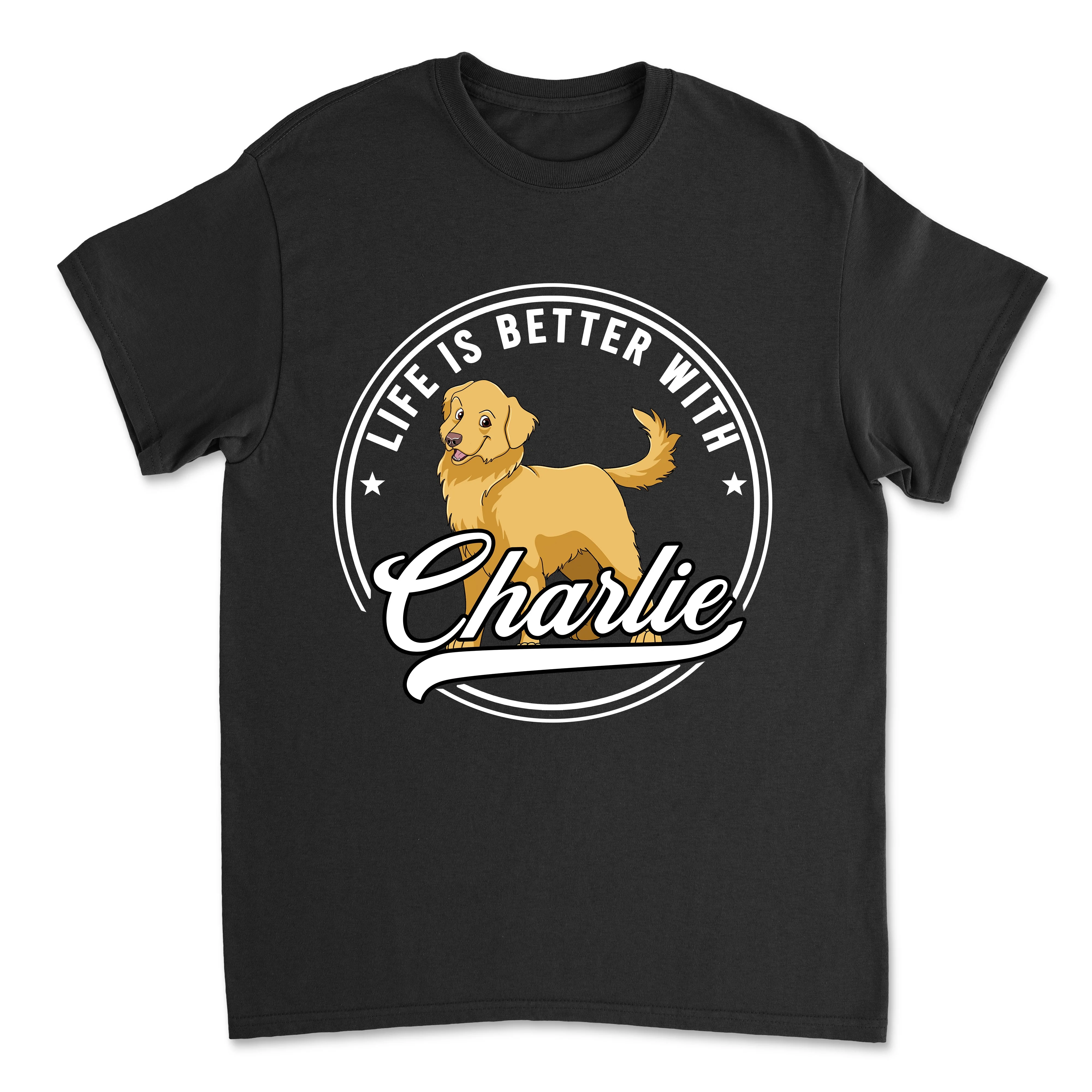 Life Is Better Logo - Personalized Custom Unisex T-shirt