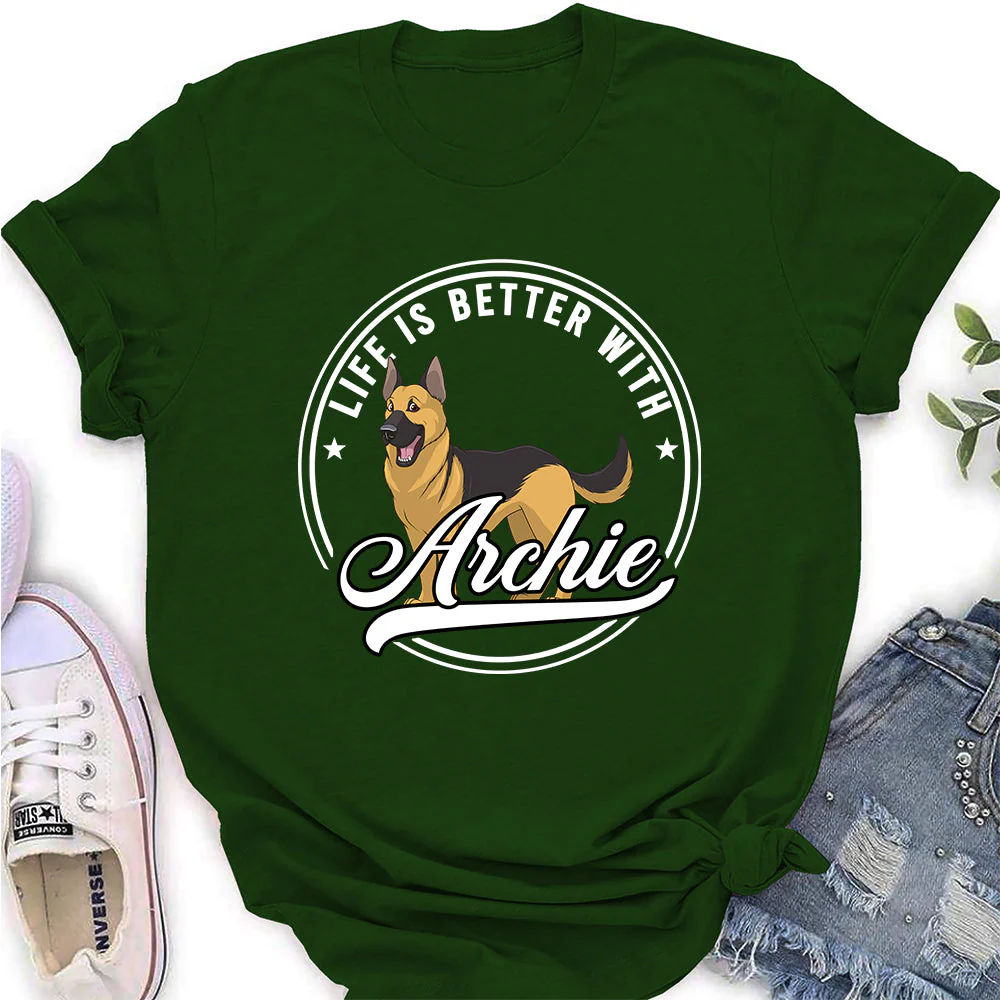 Life Is Better Logo - Personalized Custom Women's T-shirt - Image 3