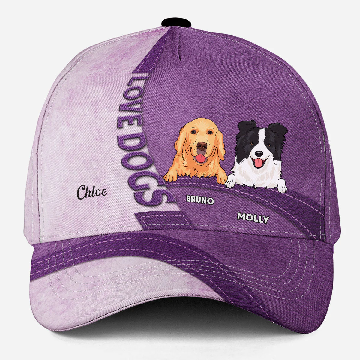 Life Is Better With Dogs - Personalized Custom Cap