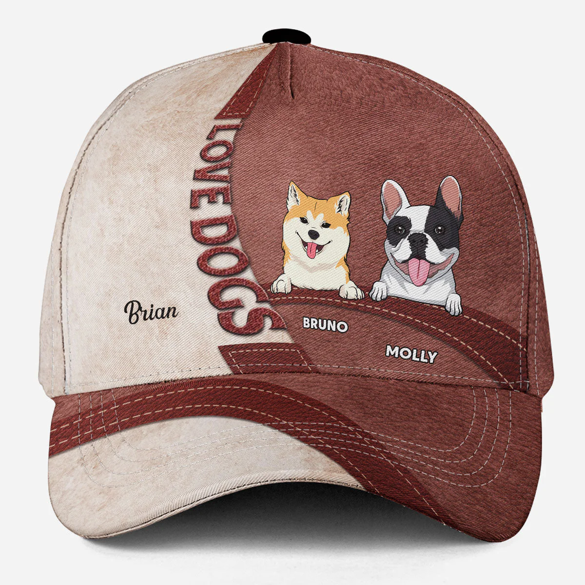 Life Is Better With Dogs - Personalized Custom Cap - Image 5