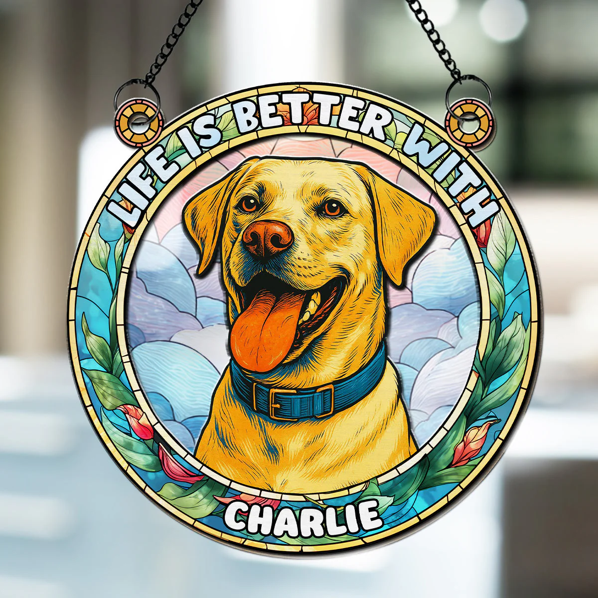 Life Is Better With - Personalized Custom Suncatcher - Image 5