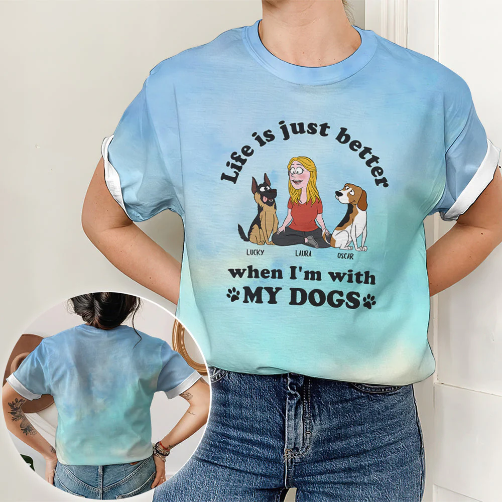 Life Is Just Better - Personalized Custom All-over-print T-shirt - Image 3