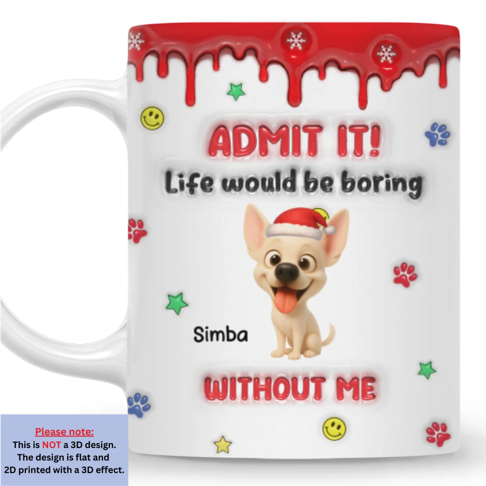 Life Must Have Us Christmas - Personalized Custom 3D Inflated Effect Mug - Image 7