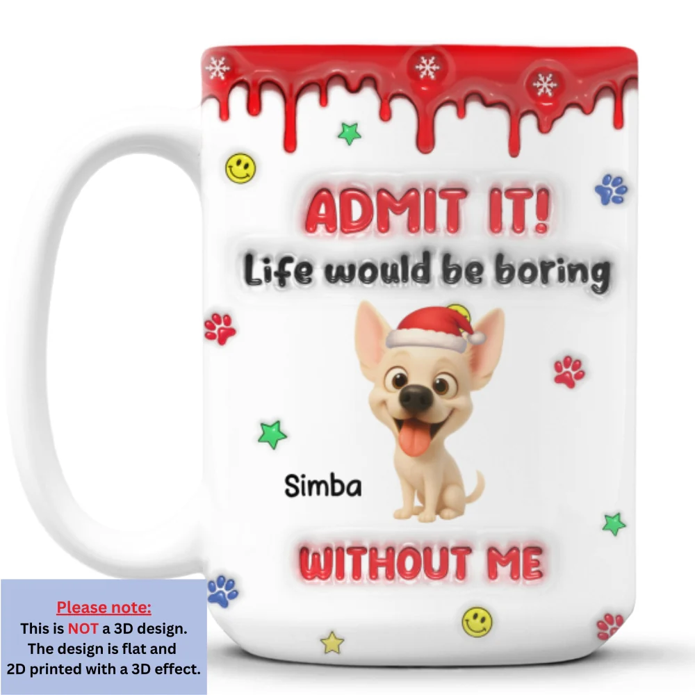 Life Must Have Us Christmas - Personalized Custom 3D Inflated Effect Mug - Image 8