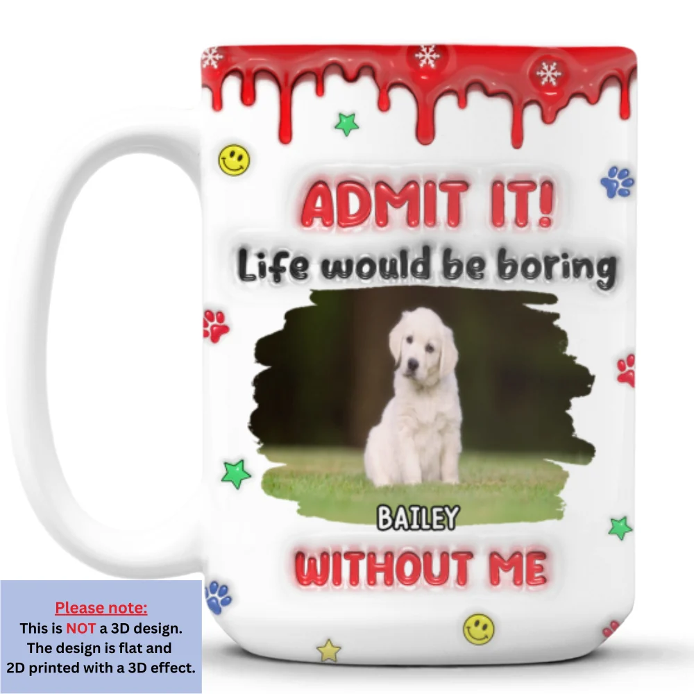 Life Must Have Us Christmas Photo - Personalized Custom 3D Inflated Effect Mug - Image 8