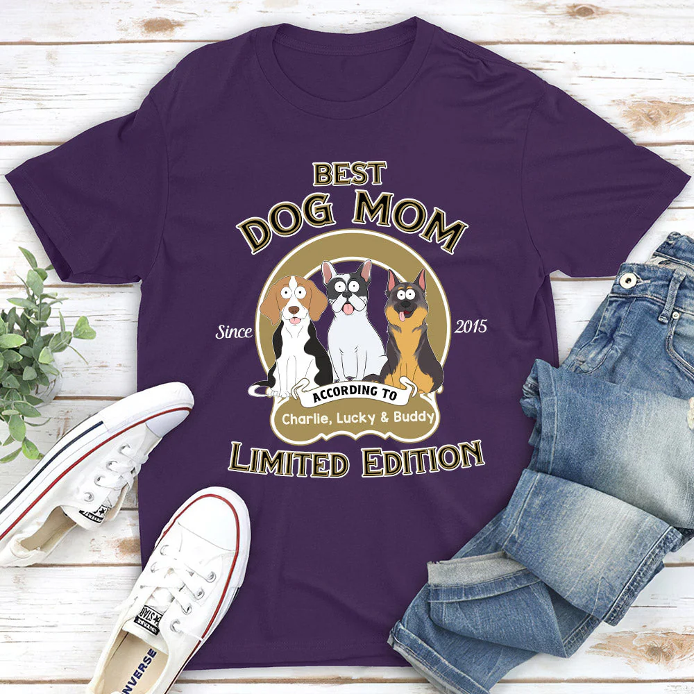 Limited Edition Dad Mom - Personalized Custom Unisex T-shirt - Image 4
