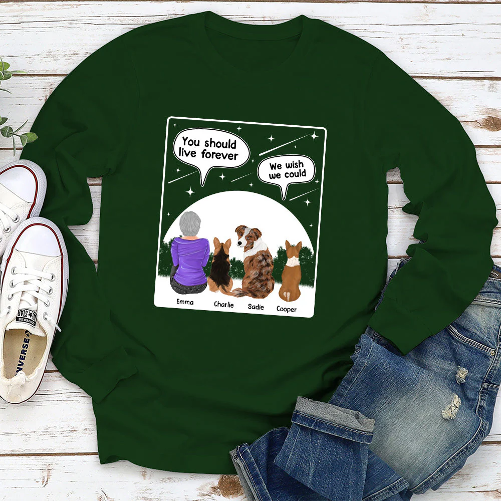 Live Forever - Personalized Custom Long Sleeve T-shirt - Image 3