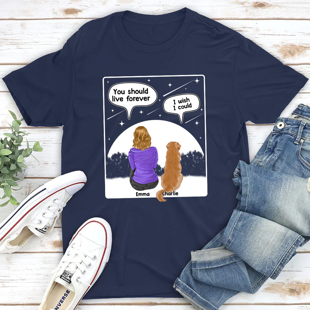 Live Forever - Personalized Custom Unisex T-shirt - Image 2