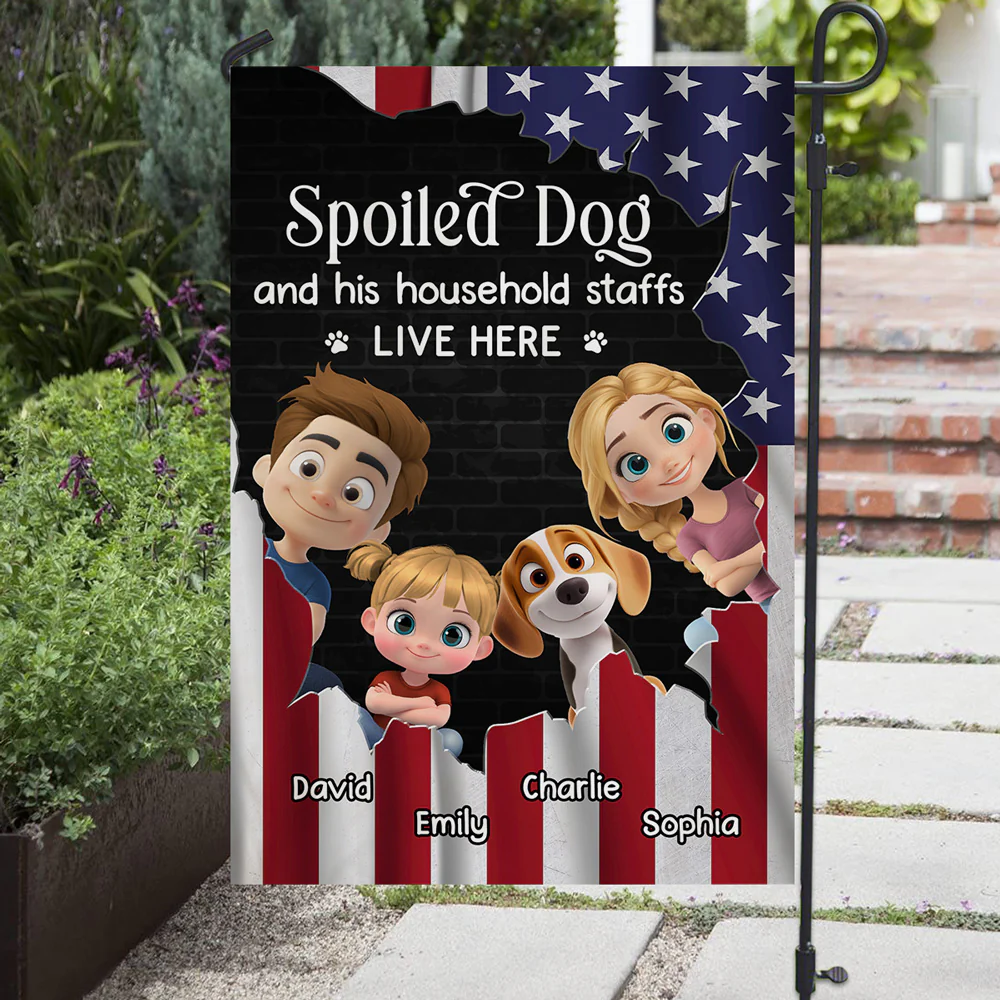 Live Here - Personalized Custom Flag - Image 2
