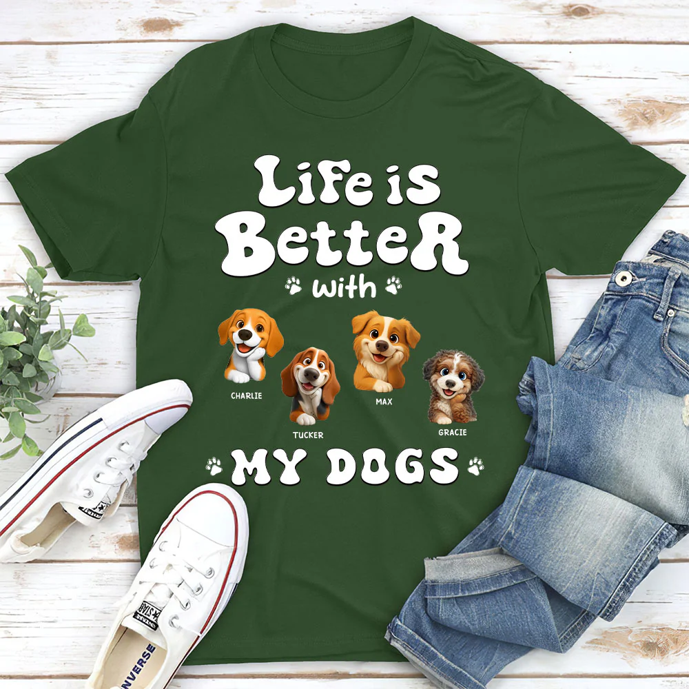 Living The Best Life - Personalized Custom Unisex T-shirt - Image 5