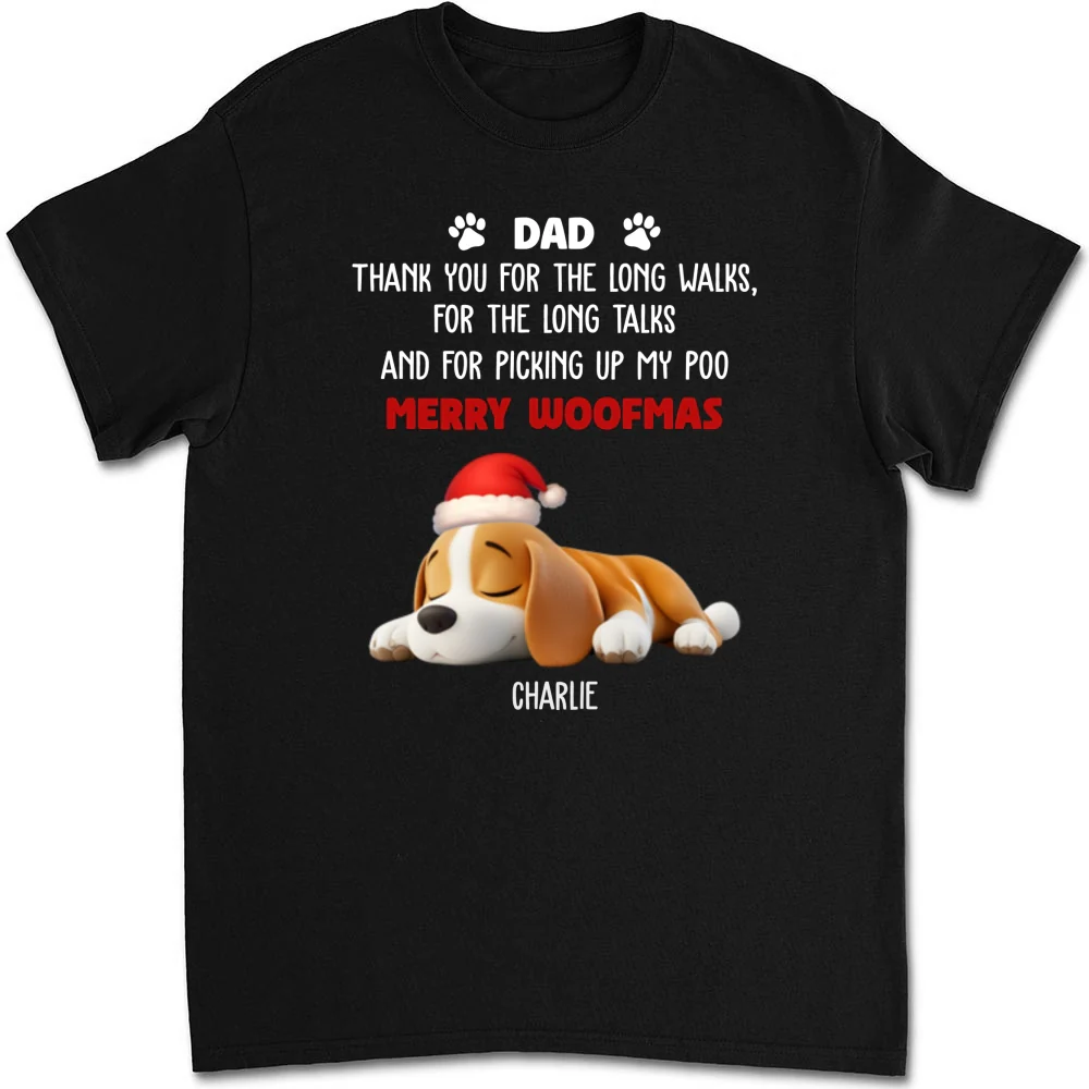 Long Walks Long Talks Dark Ver - Personalized Custom Unisex T-shirt - Image 5