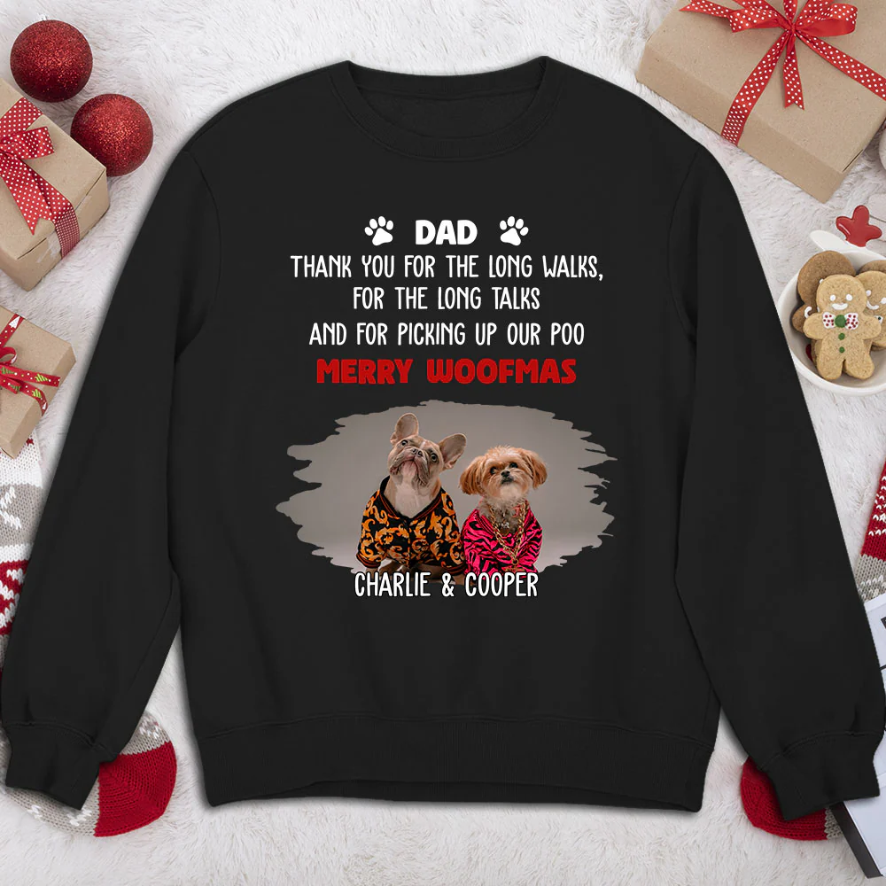 Long Walks Long Talks Dark Ver Photo - Personalized Custom Sweatshirt - Image 3