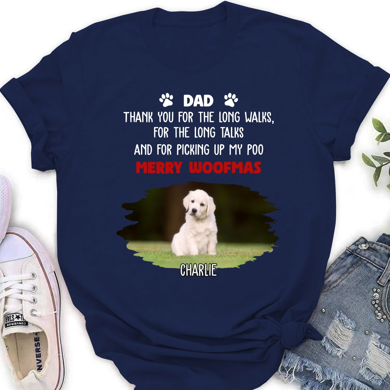 Long Walks Long Talks Dark Ver Photo - Personalized Custom Women's T-Shirt - Image 7
