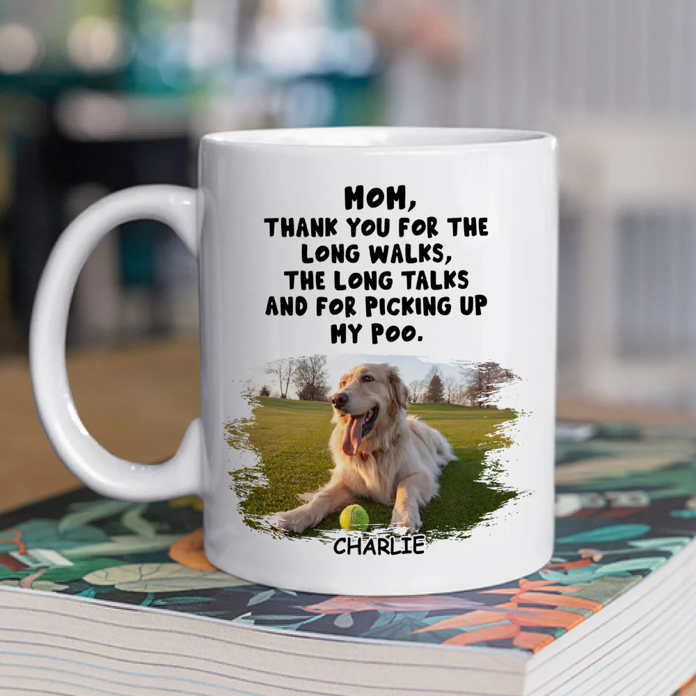Long Walks Long Talks Photo - Personalized Custom Coffee Mug
