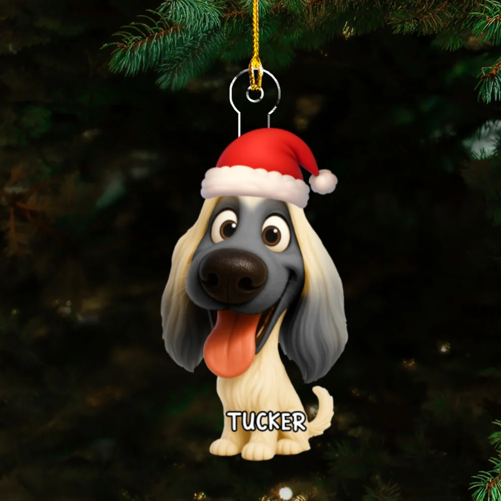 Look At My Dog - Personalized Custom Acrylic Ornament - Image 5