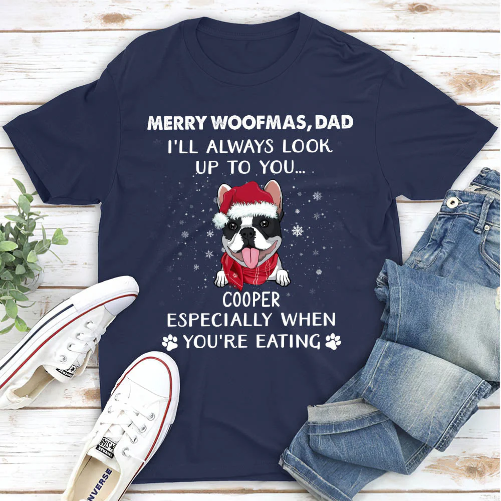 Look Up To You Christmas - Personalized Custom Unisex T-shirt - Image 6