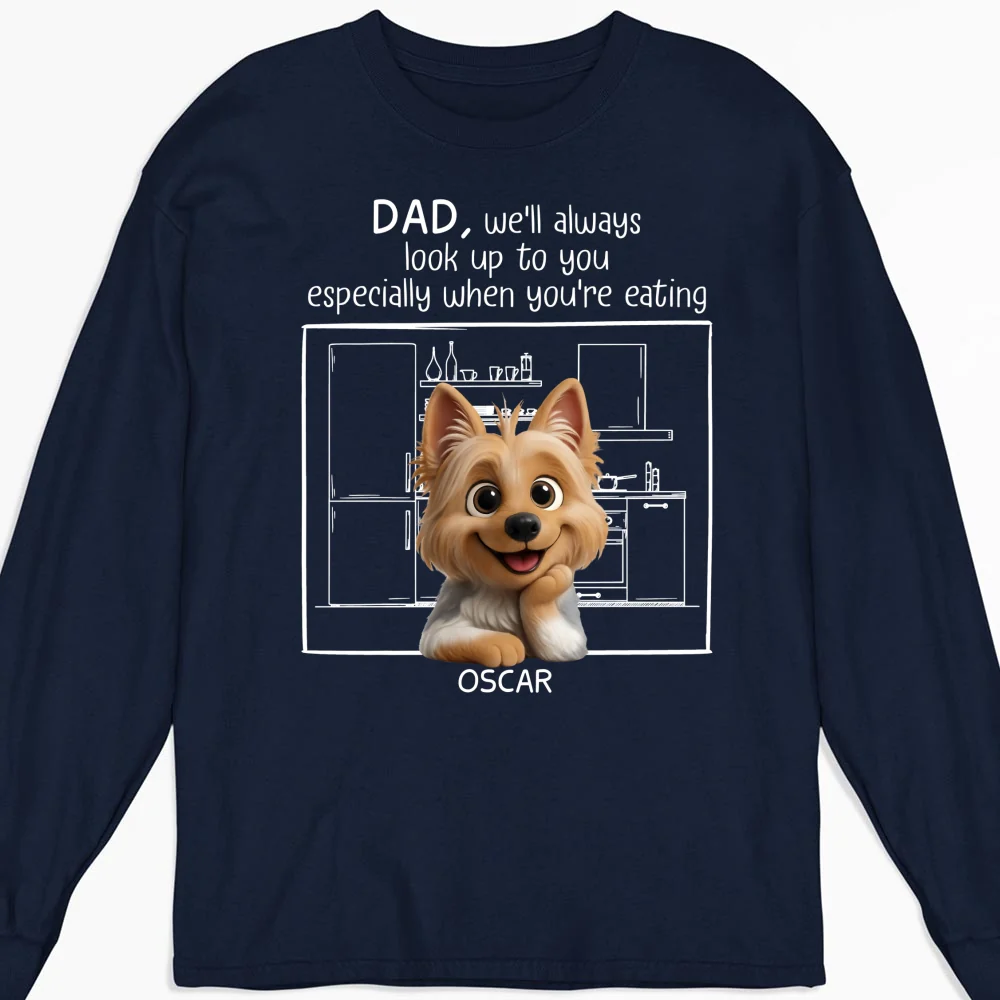 Look Up To You Ever Since - Personalized Custom 3D Effect Long Sleeve T-Shirt - Image 6