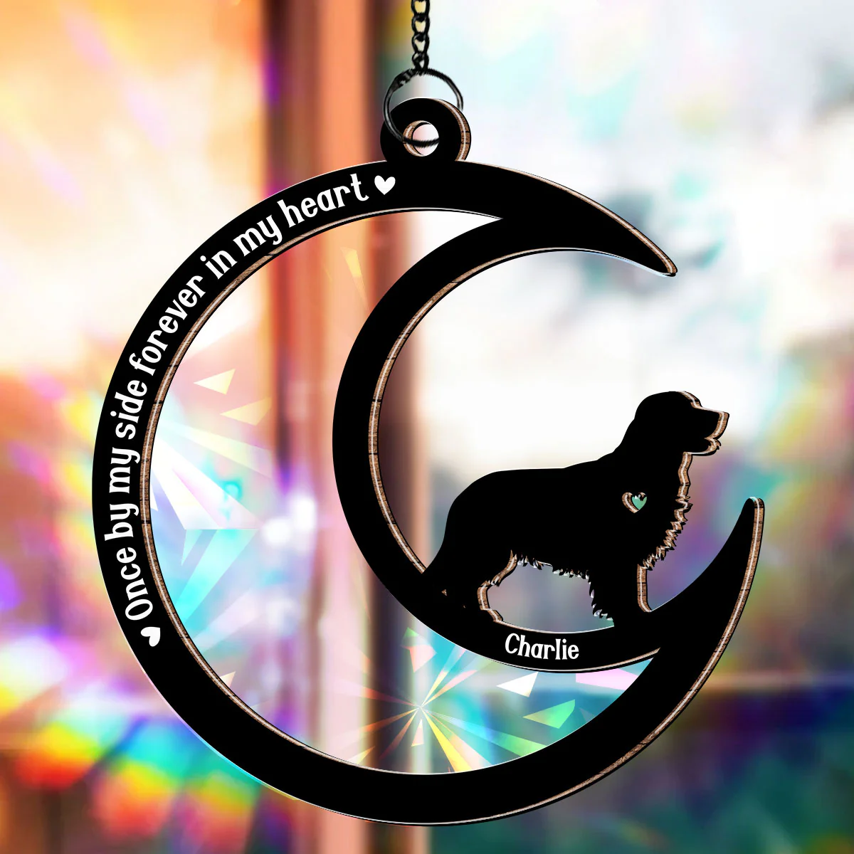 Loss Of Pet - Personalized Custom Rainbow Suncatcher