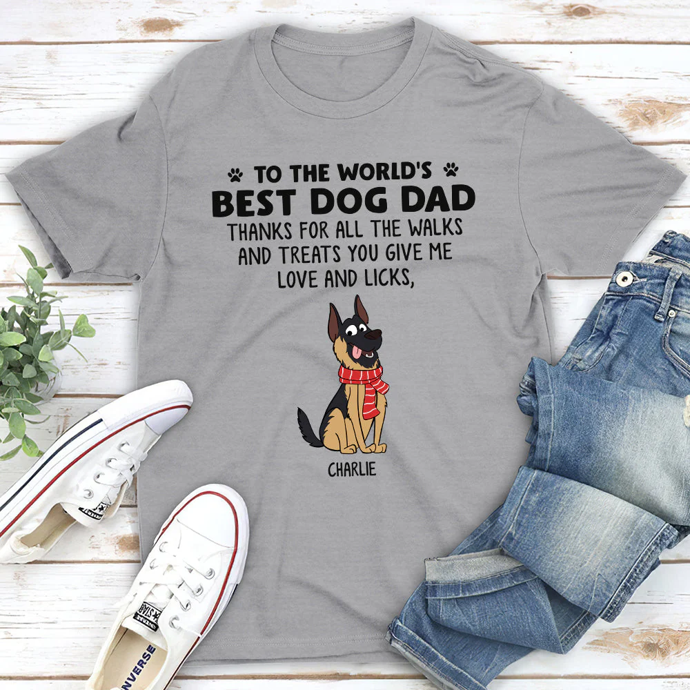 Love And Licks - Personalized Custom Unisex T-shirt - Image 4