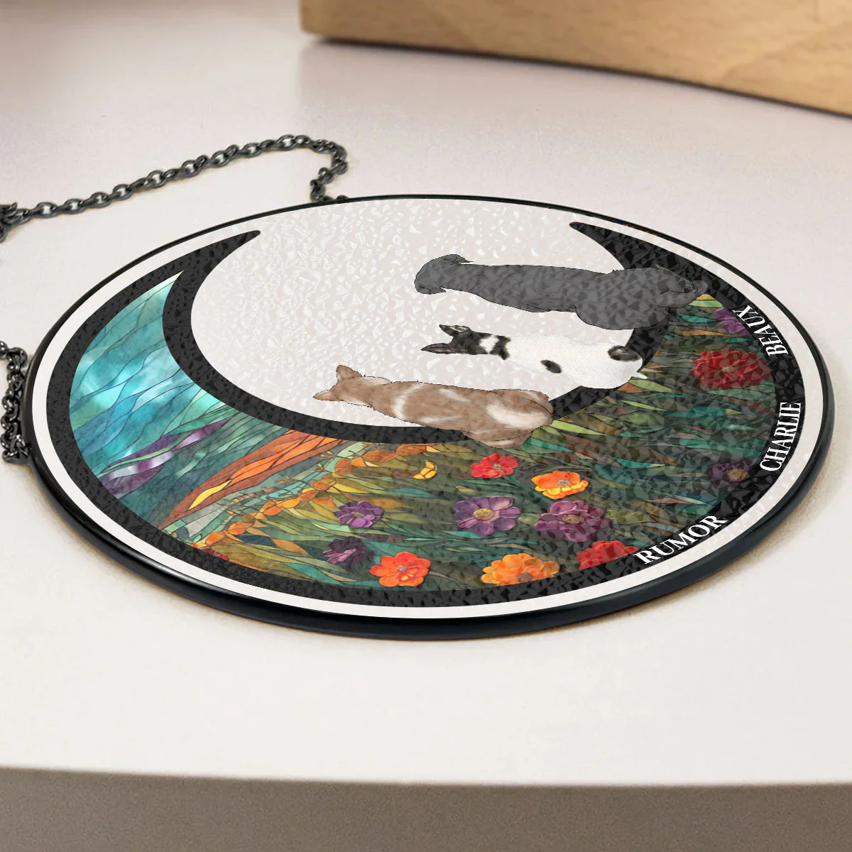 Love Dog - Personalized Custom Window Hanging Suncatcher - Image 3