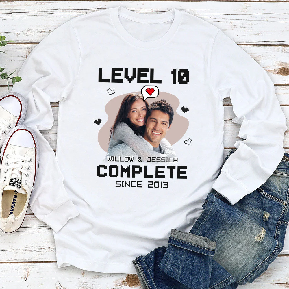 Love Game Complete - Personalized Custom Long Sleeve T-shirt - Image 2