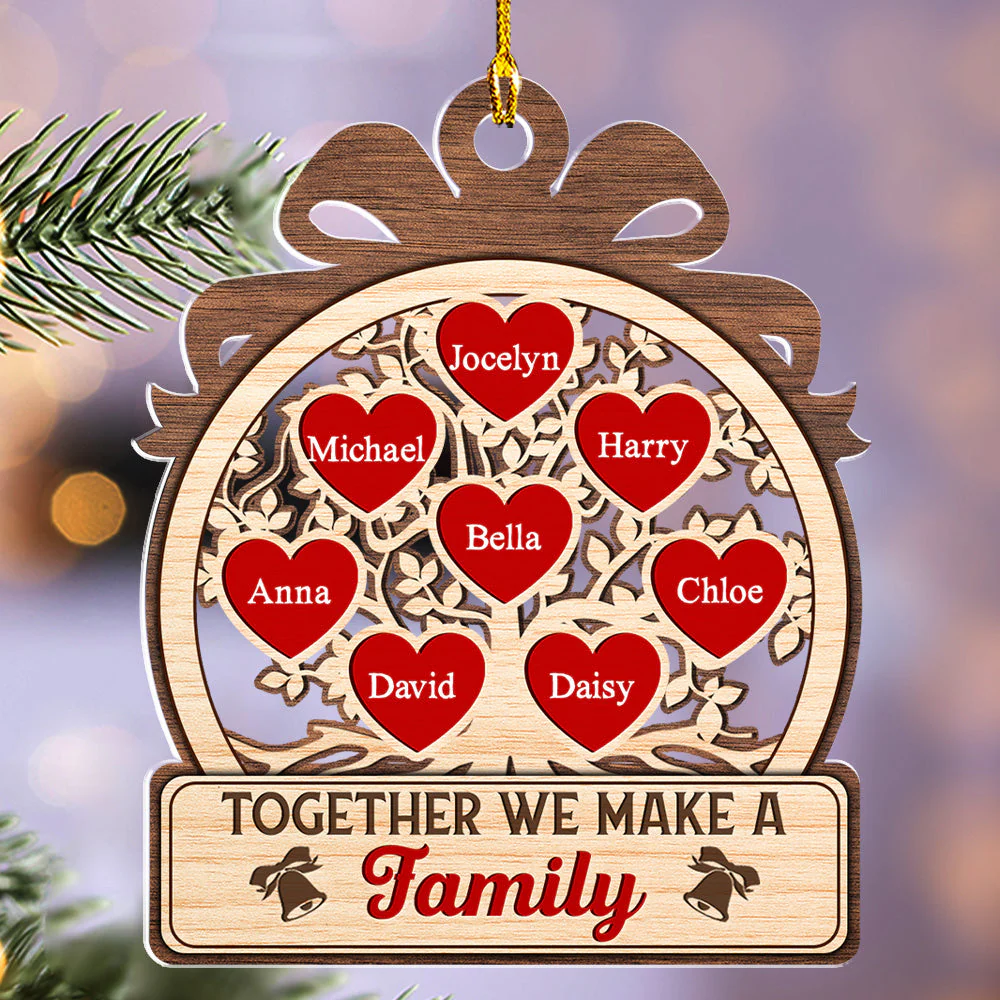 Love Grows Here Custom Quote - Personalized Custom Acrylic Ornament - Image 2