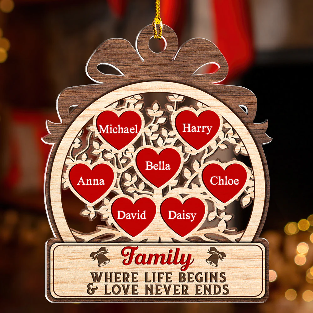 Love Grows Here Custom Quote - Personalized Custom Acrylic Ornament - Image 5