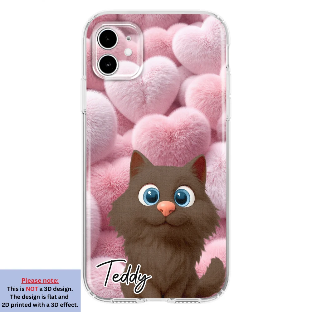 Love My Fur Babies Cats - Personalized Custom 3D Effect Phone Case - Image 7