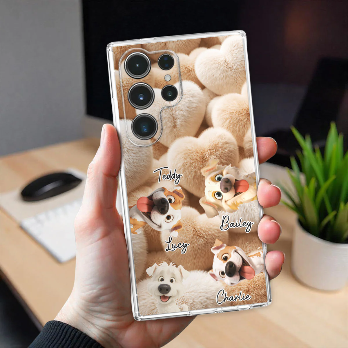 Love My Fur Babies - Personalized Custom 3D Effect Phone Case - Image 2