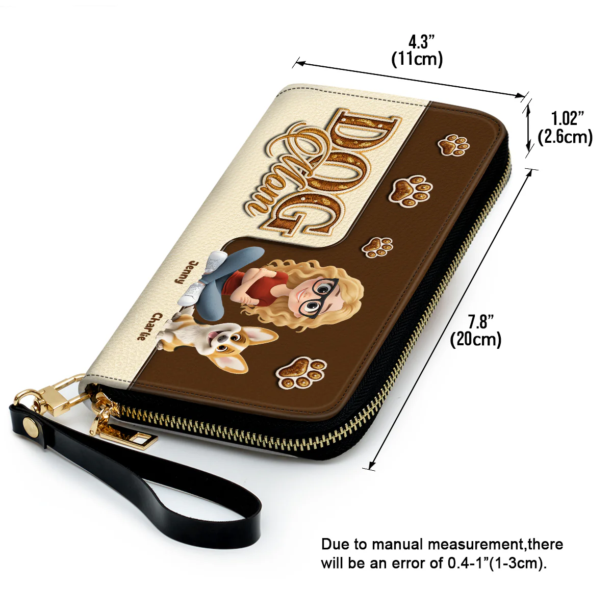 Love The Dog - Personalized Custom Leather Wallet - Image 3