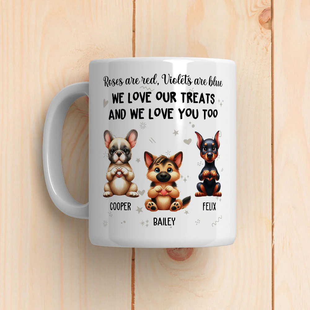 Love Treats Love You - Personalized Custom Coffee Mug - Image 3