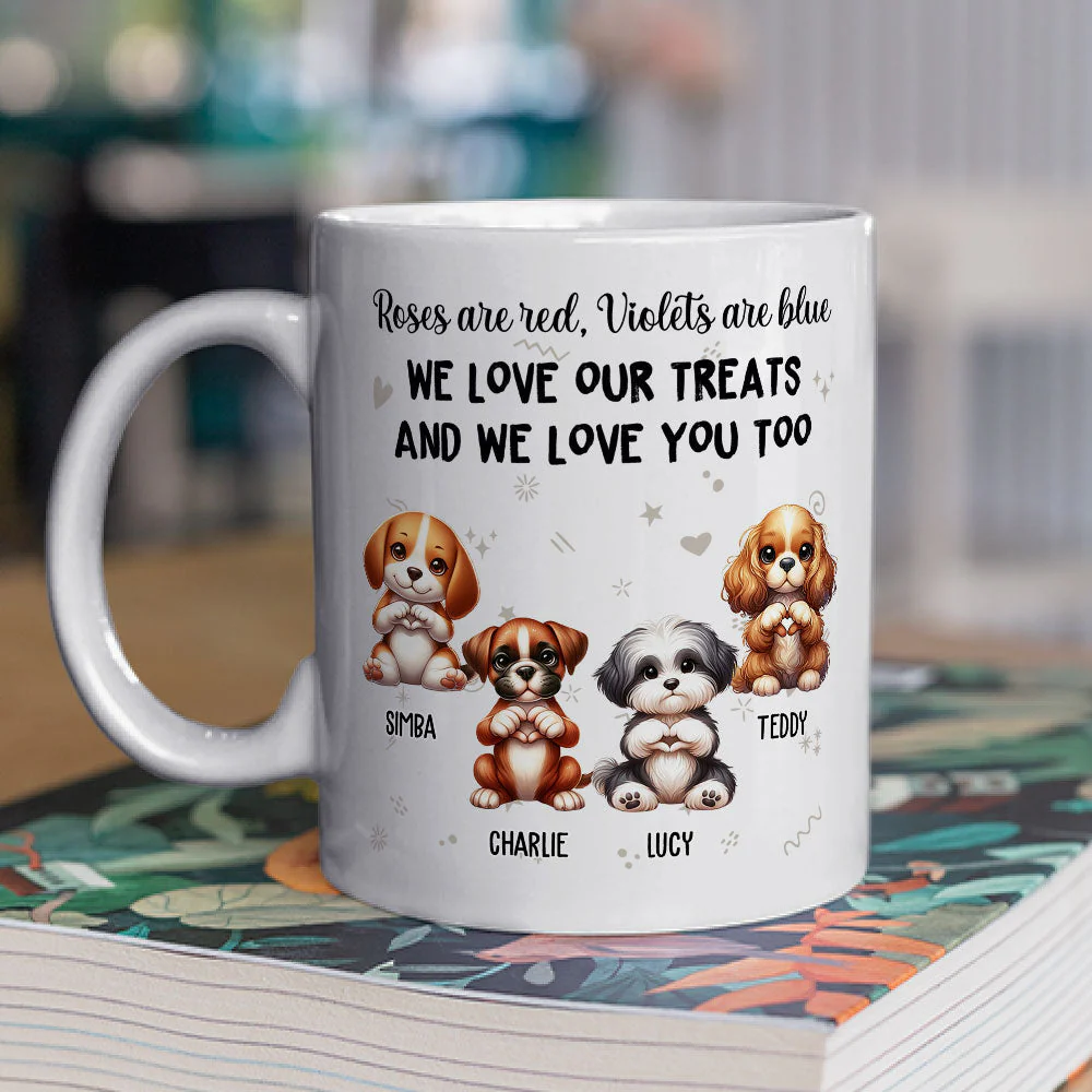 Love Treats Love You - Personalized Custom Coffee Mug - Image 4
