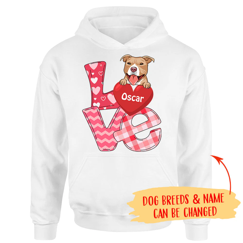 Love Valentine - Personalized Custom Unisex Hoodie - Image 2