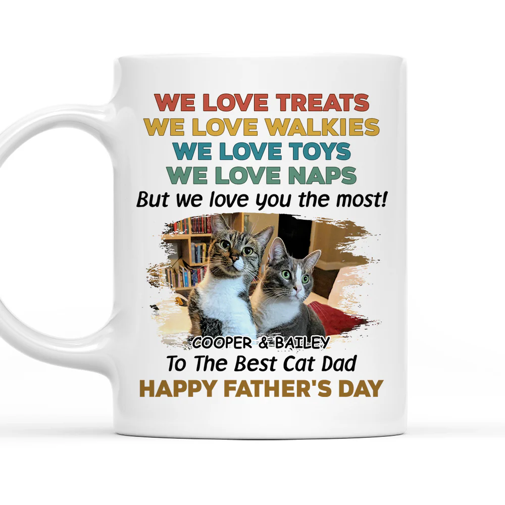 Love You Forever Cat Ver Photo - Personalized Custom Coffee Mug