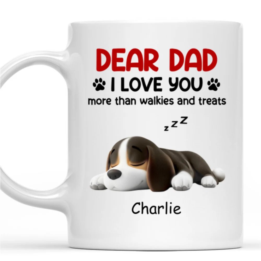 Love You More Than Treats - Personalized Custom Coffee Mug - Image 7