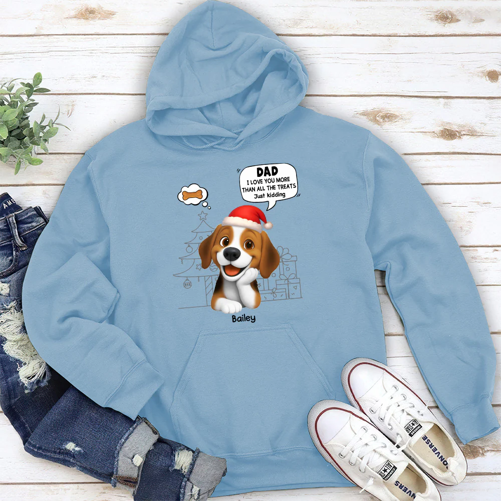 Love You More Than Treats - Personalized Custom Hoodie - Image 2