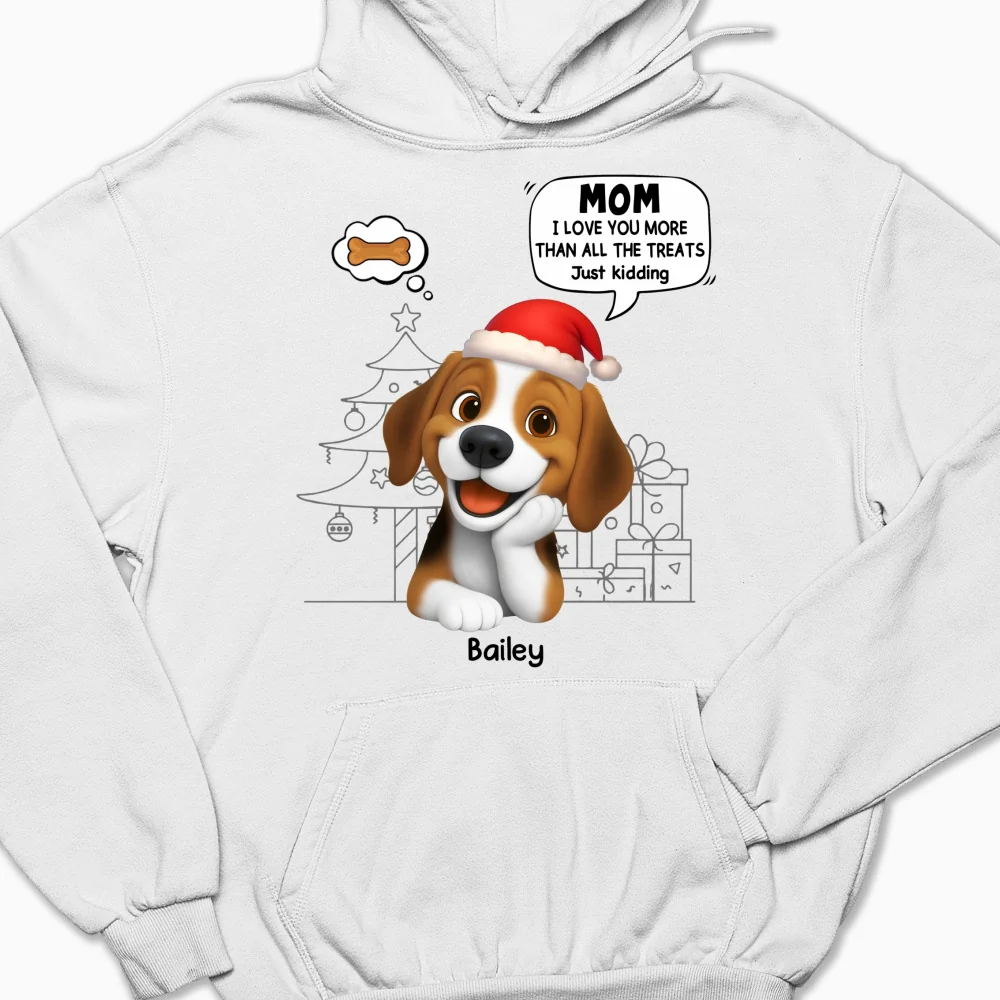 Love You More Than Treats - Personalized Custom Hoodie - Image 3