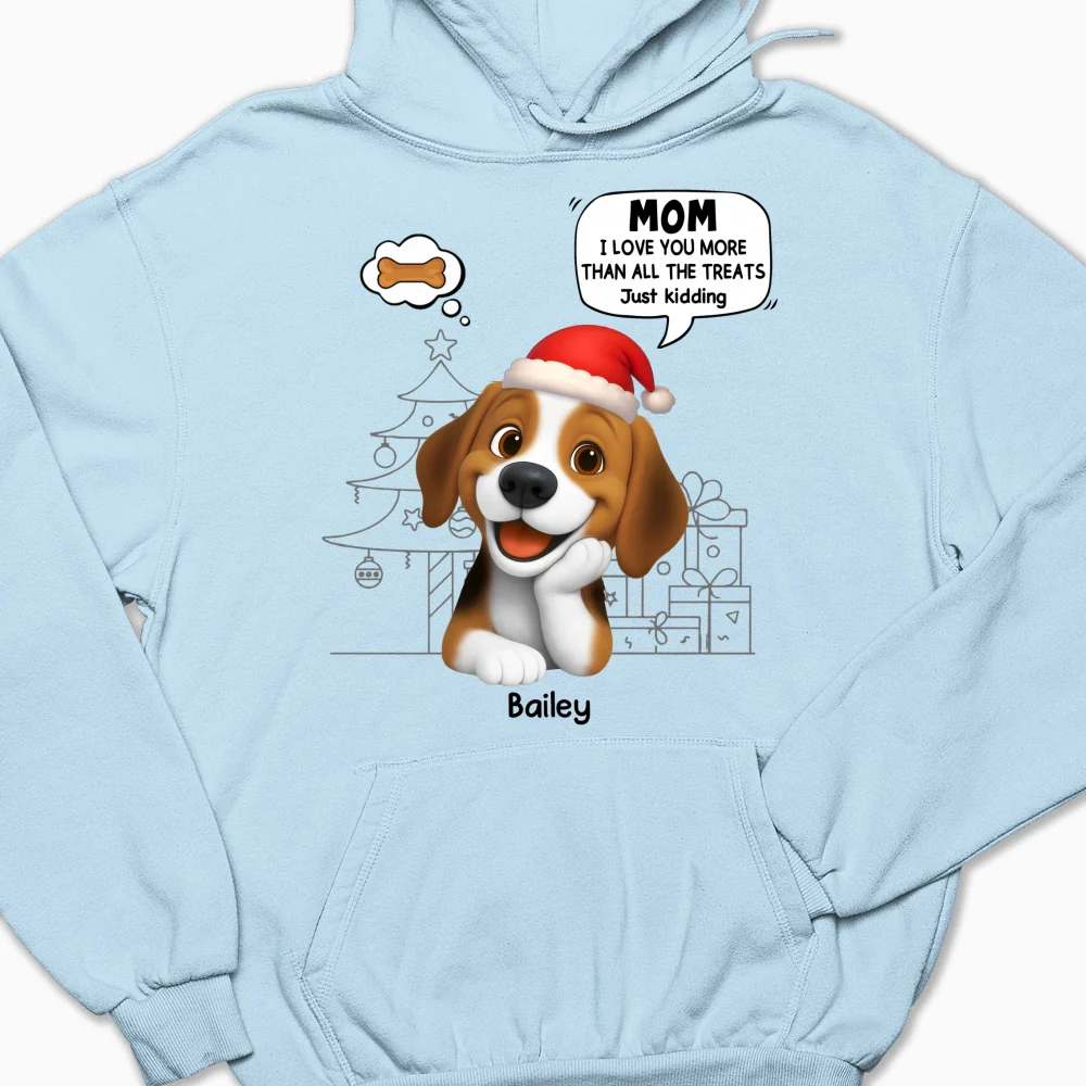 Love You More Than Treats - Personalized Custom Hoodie - Image 5