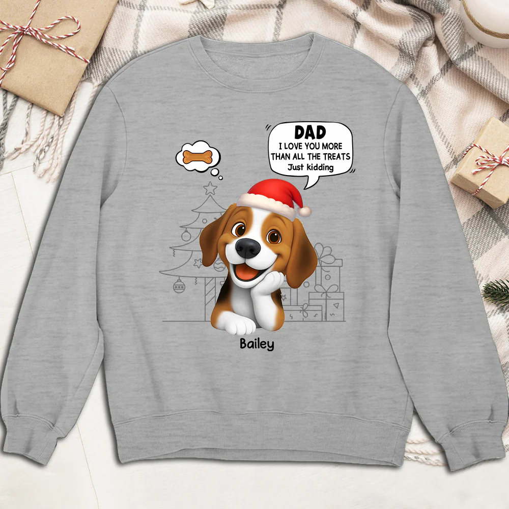 Love You More Than Treats - Personalized Custom Sweatshirt - Image 2