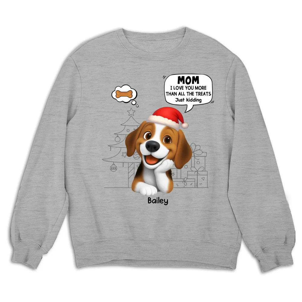 Love You More Than Treats - Personalized Custom Sweatshirt - Image 3
