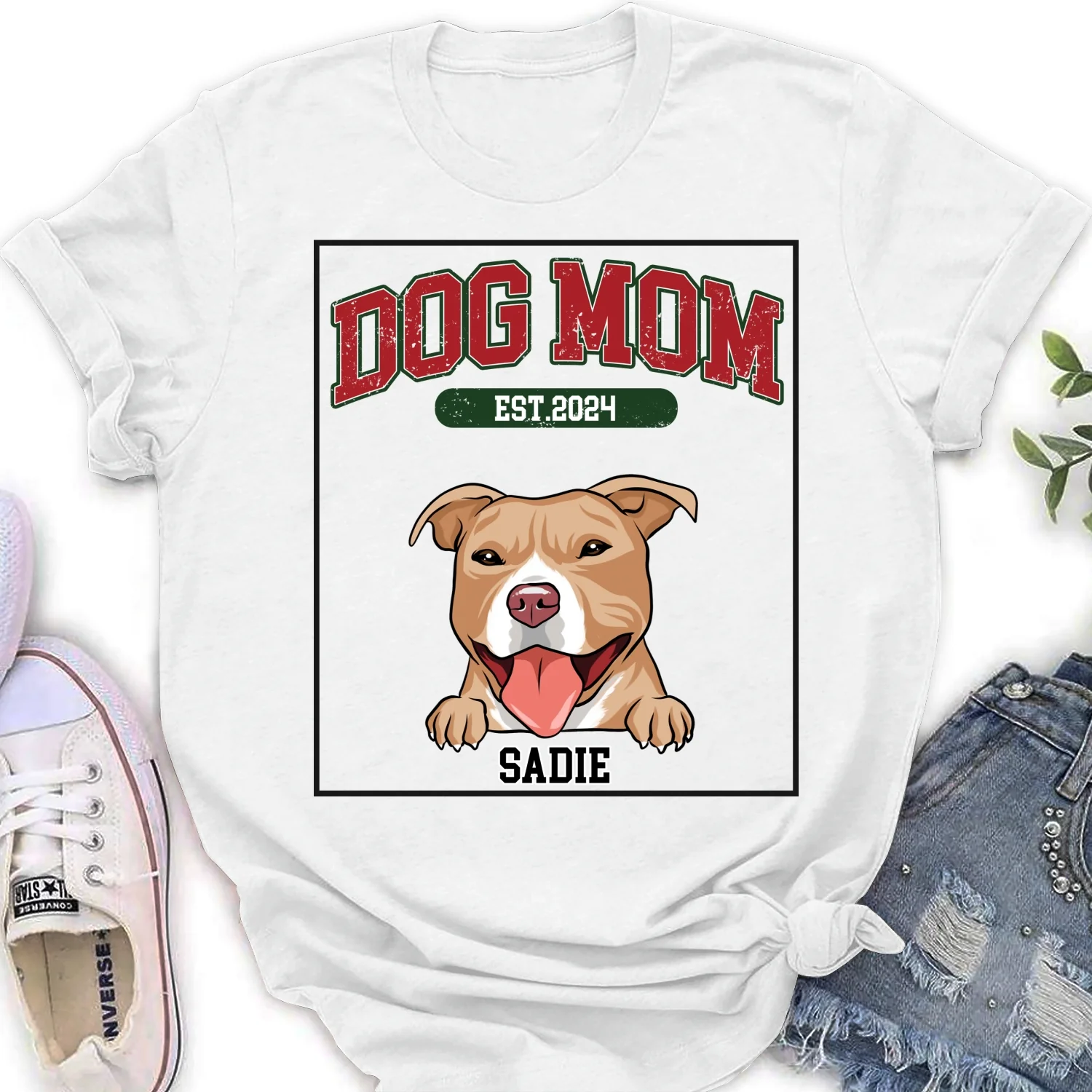 Love You My Mom Dad - Personalized Custom Women's T-shirt - Image 5