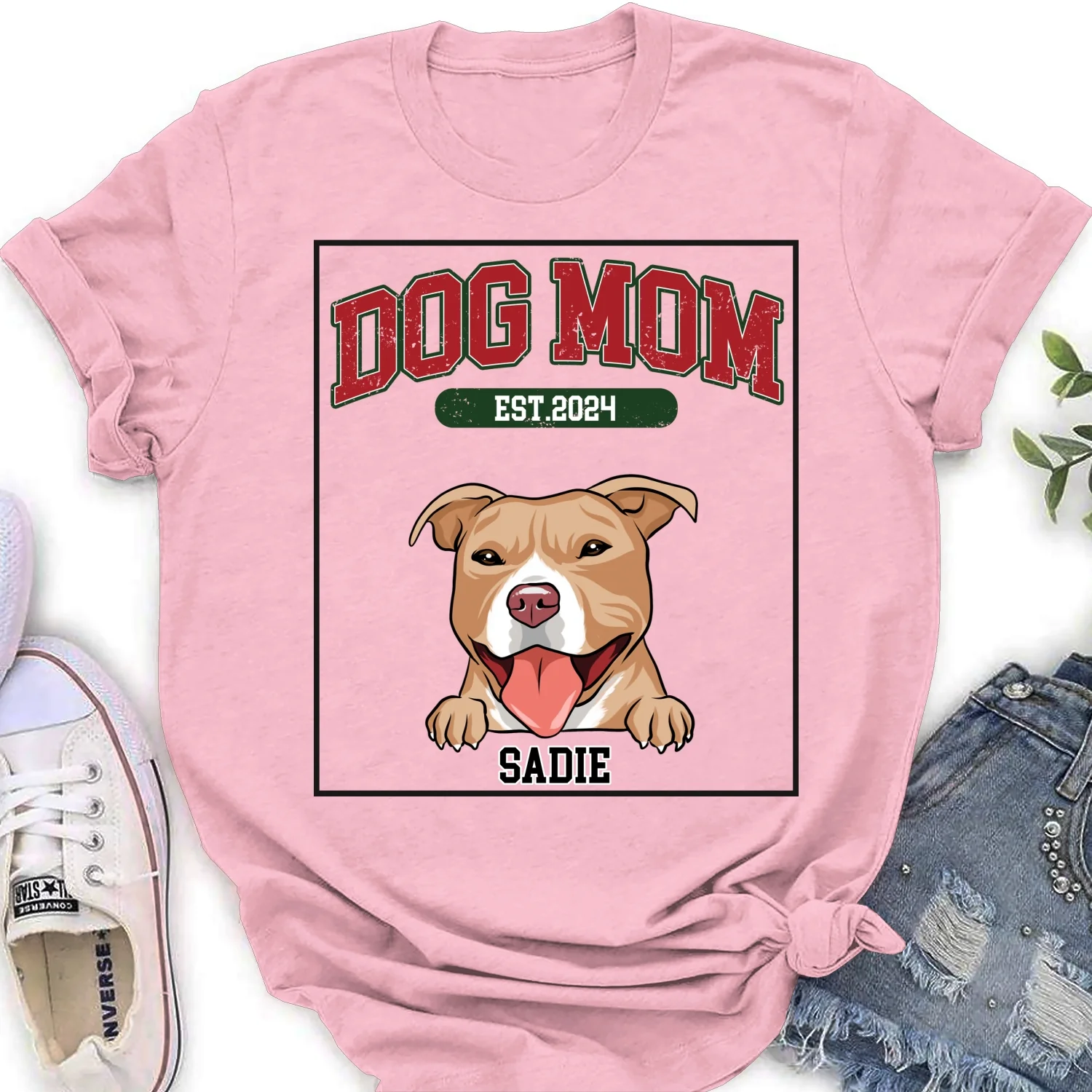 Love You My Mom Dad - Personalized Custom Women's T-shirt - Image 7