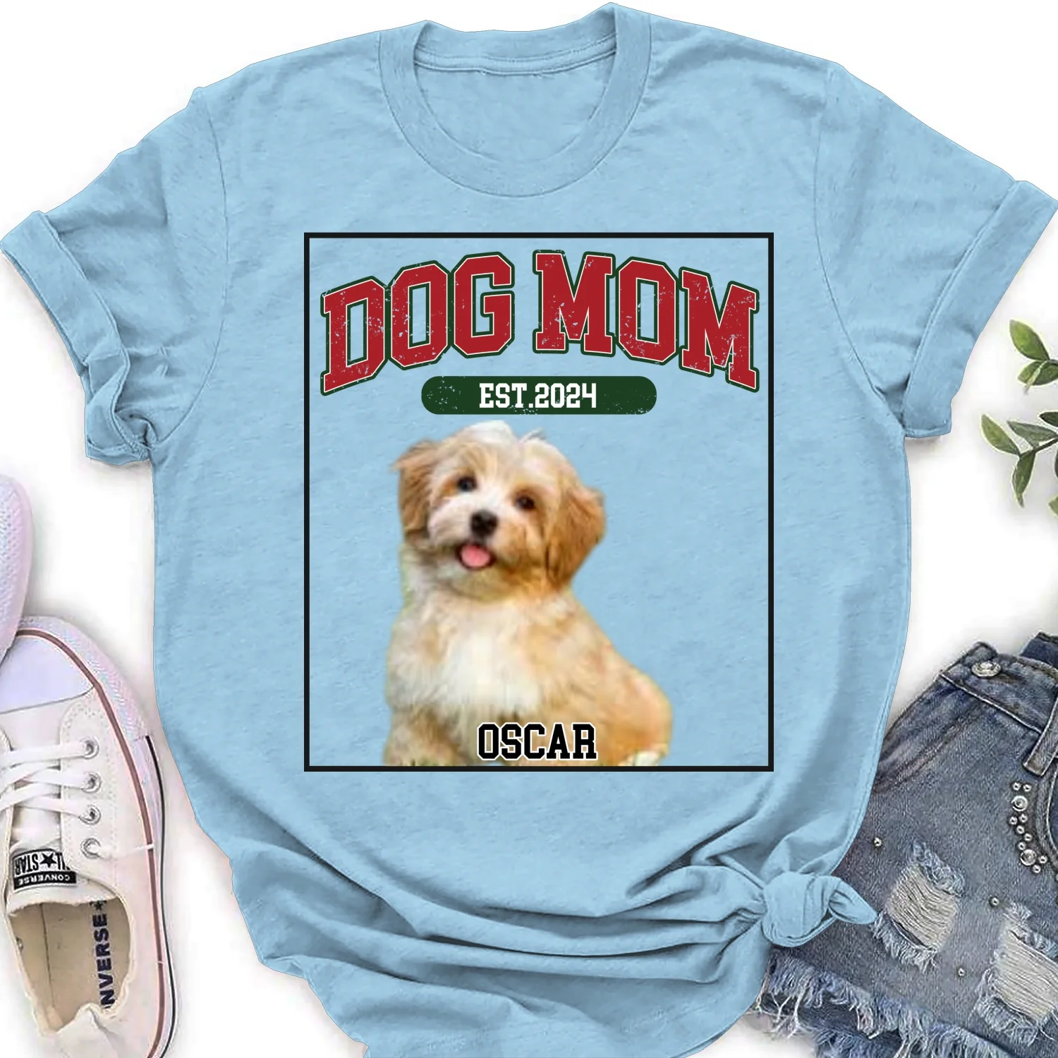 Love You My Mom Dad Photo - Personalized Custom Women's T-shirt - Image 8