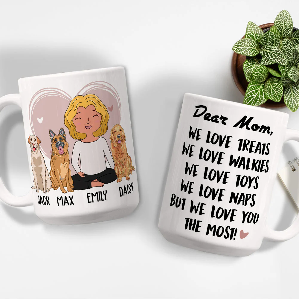 Love You The Most - Personalized Custom Coffee Mug - Image 2